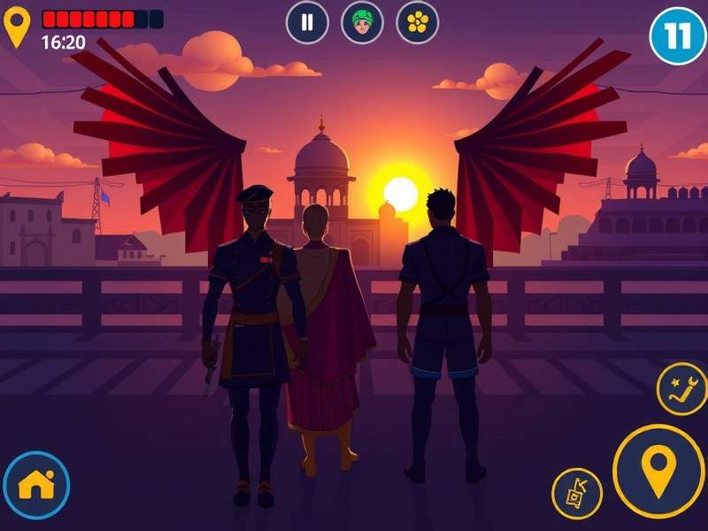 Indian Sunset Run Game Environment